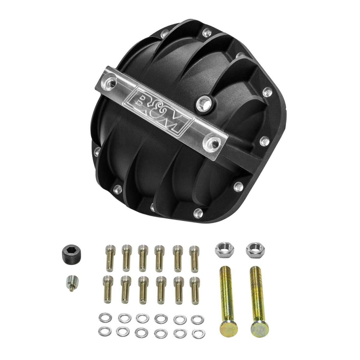 B&M Hi-Tek Aluminum Differential Cover for Sterling 10.25/10.5-inch -Black-41299