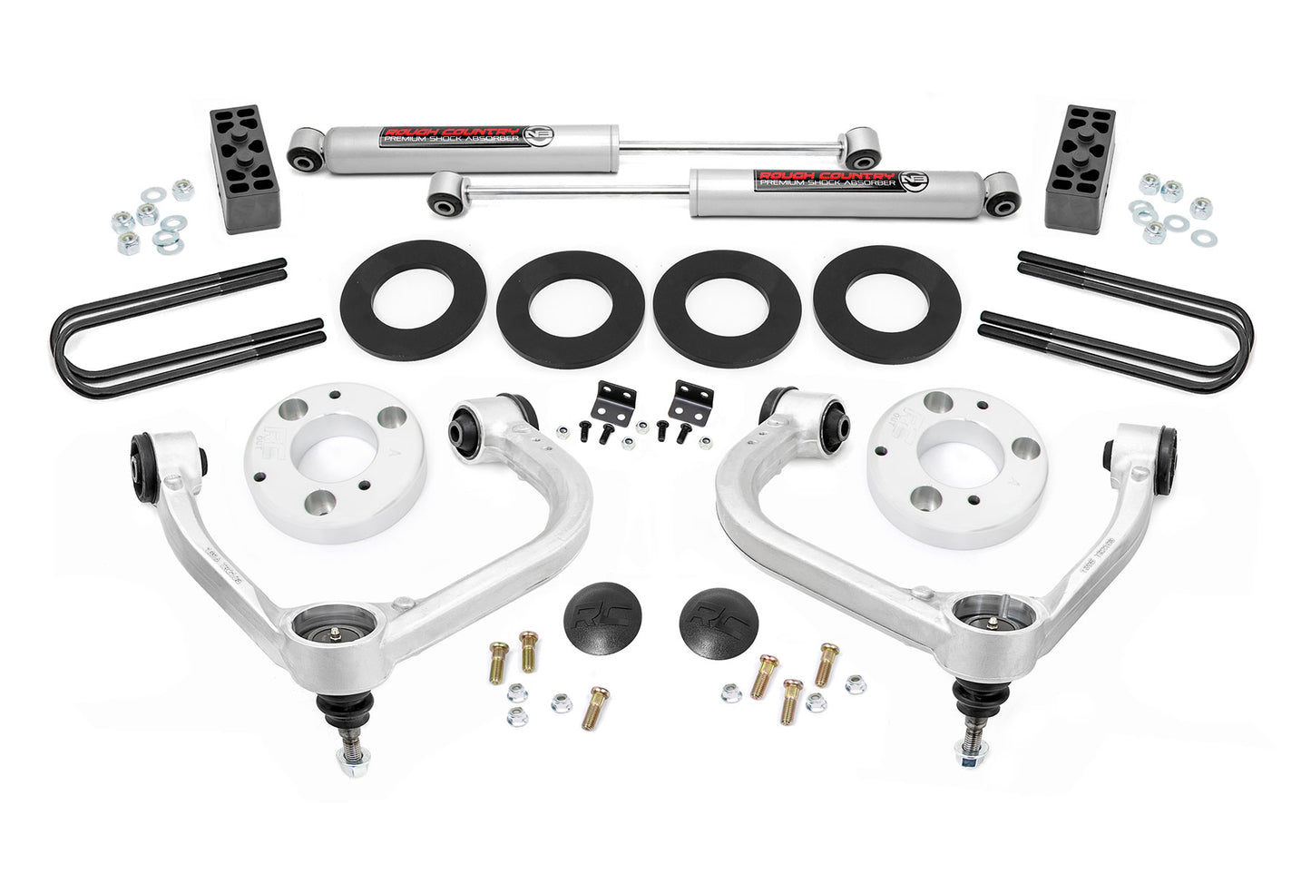 Fits Ford F-150 4WD (2021-2024) 3 Inch Lift Kit; Forged UCA; 41430