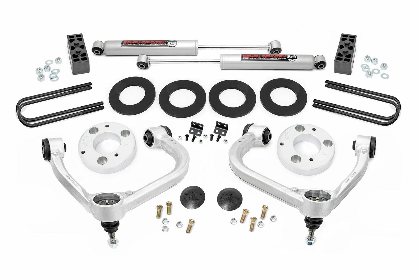 Fits Ford F-150 4WD (2021-2024) 3 Inch Lift Kit; Forged UCA; 41430