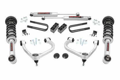 Fits Ford F-150 4WD (2021-2024) 3 Inch Lift Kit; Forged UCA; N3 Struts; 41431
