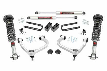 Fits Ford F-150 4WD (2021-2024) 3 Inch Lift Kit; Forged UCA; M1/M1; 41440