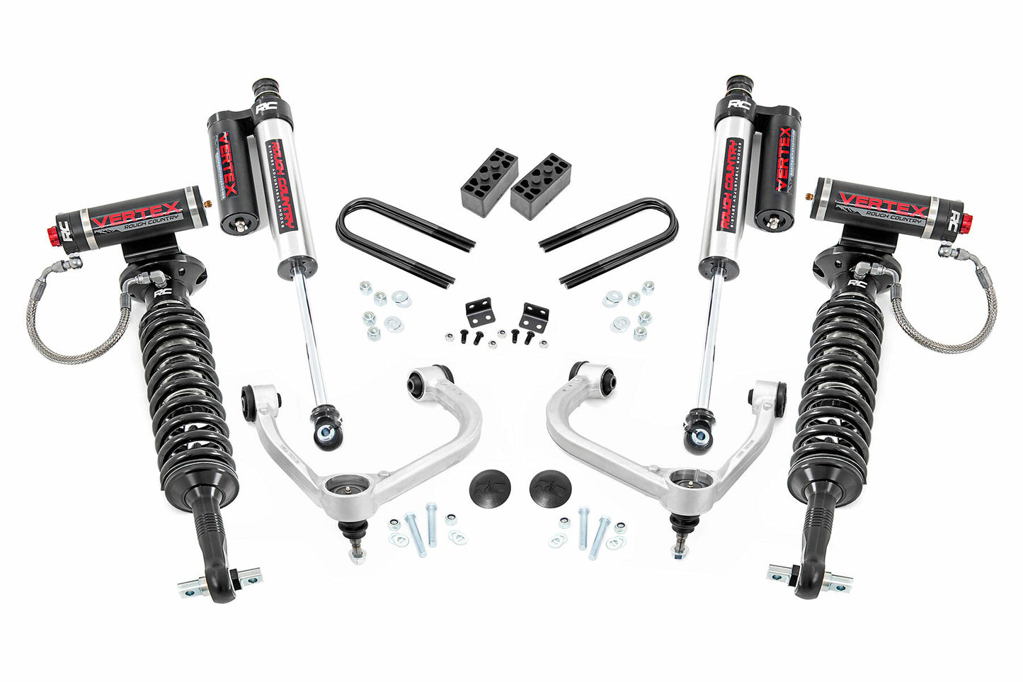 Fits Ford F-150 4WD (2021-2024) 3 Inch Lift Kit; Fabbed UCA; Vertex; 41450