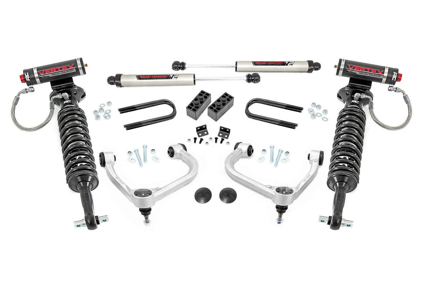 Fits Ford F-150 4WD (2021-2024) 3 Inch Lift Kit; Fabbed UCA; Vertex/V2; 41457