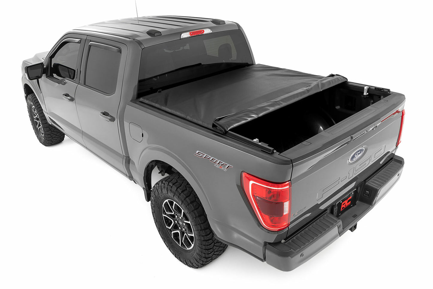 Fits Ford F-150/Raptor(15-24) Soft Roll Up Bed Cover 5'7" Bed 42220550