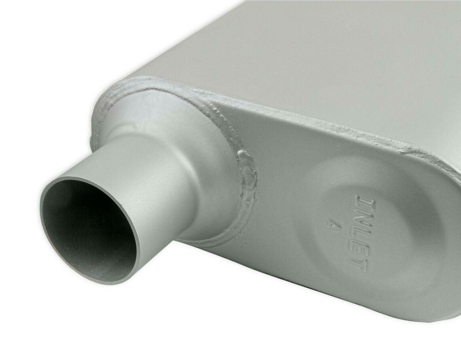 Flowmonster 2-Chamber Muffler 42441-FM 2.25 Offset Inlet/2.25 Center Outlet - Performance Mufflers Car Part People