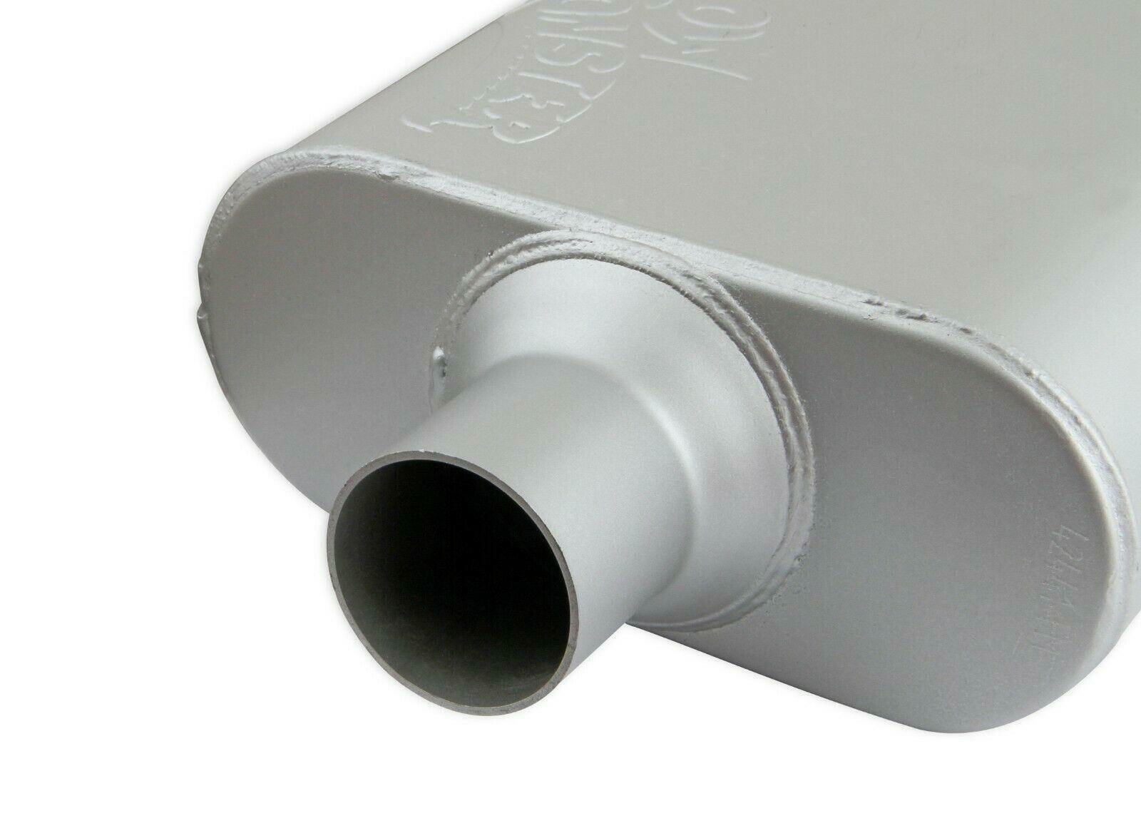Flowmonster 2-Chamber Muffler 42441-FM 2.25 Offset Inlet/2.25 Center Outlet - Performance Mufflers Car Part People