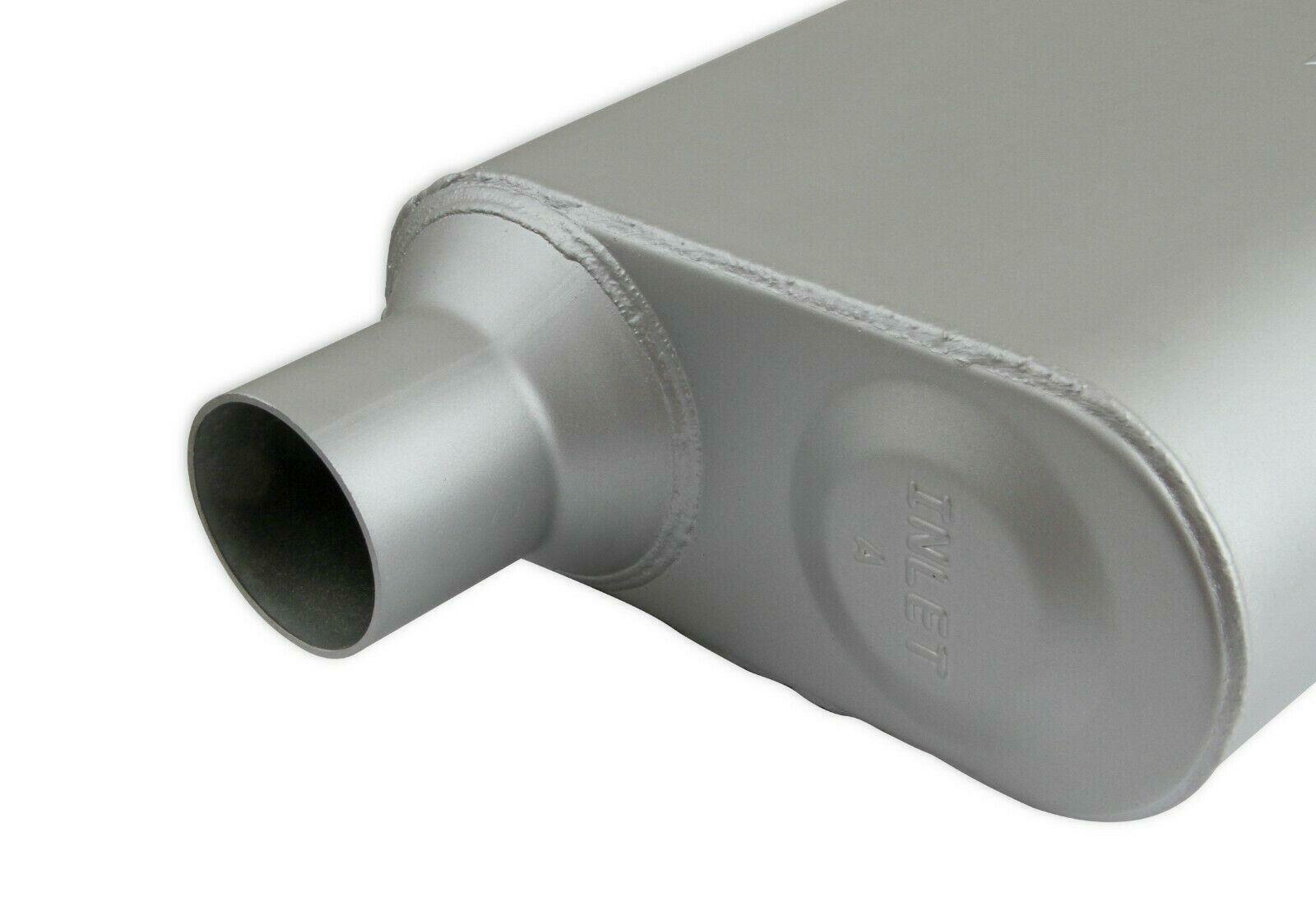 Flowmonster 2-Chamber Muffler 42443-FM 2.25 Offset Inlet/2.25 Offset Outlet - Performance Mufflers Car Part People