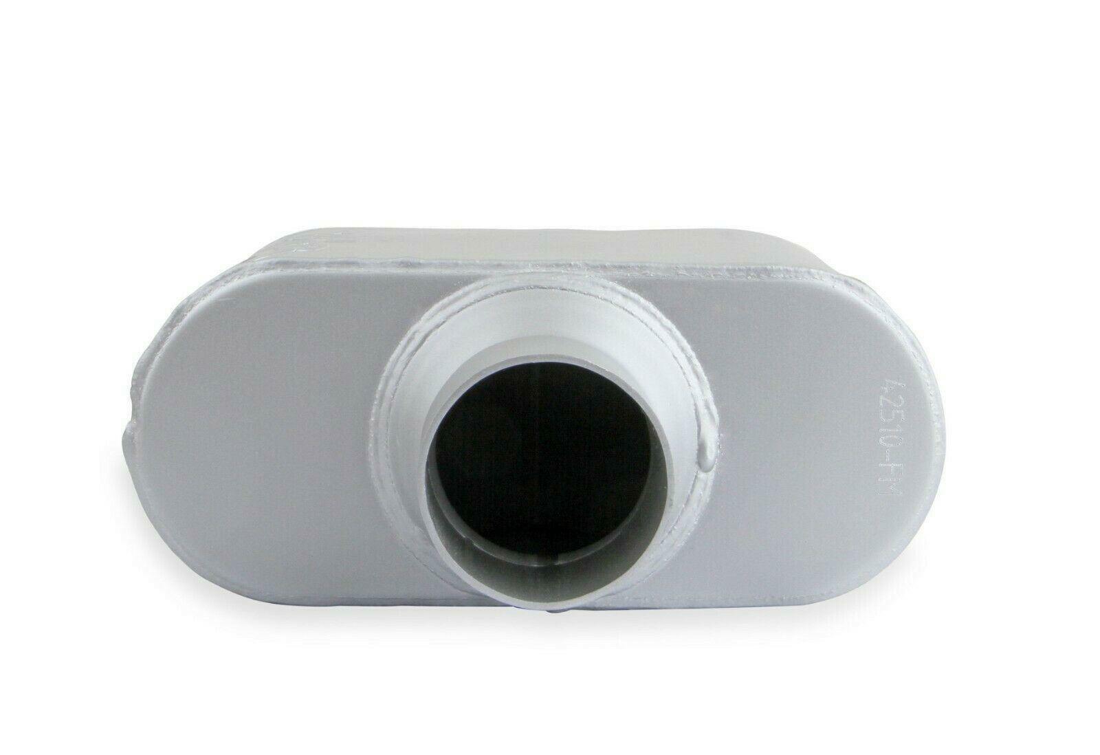 FlowMonster 42510-FM 1-Chamber Muffler Center In/Center Out: 2.500 in - Performance Mufflers Car Part People