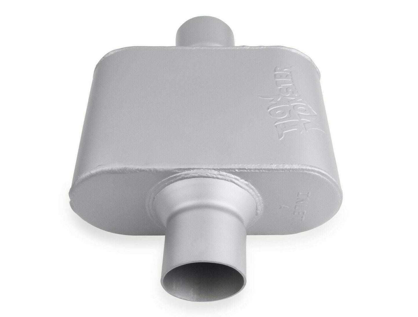 FlowMonster 42510-FM 1-Chamber Muffler Center In/Center Out: 2.500 in - Performance Mufflers Car Part People