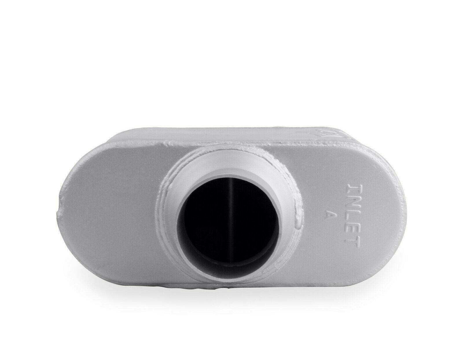 FlowMonster 42510-FM 1-Chamber Muffler Center In/Center Out: 2.500 in - Performance Mufflers Car Part People