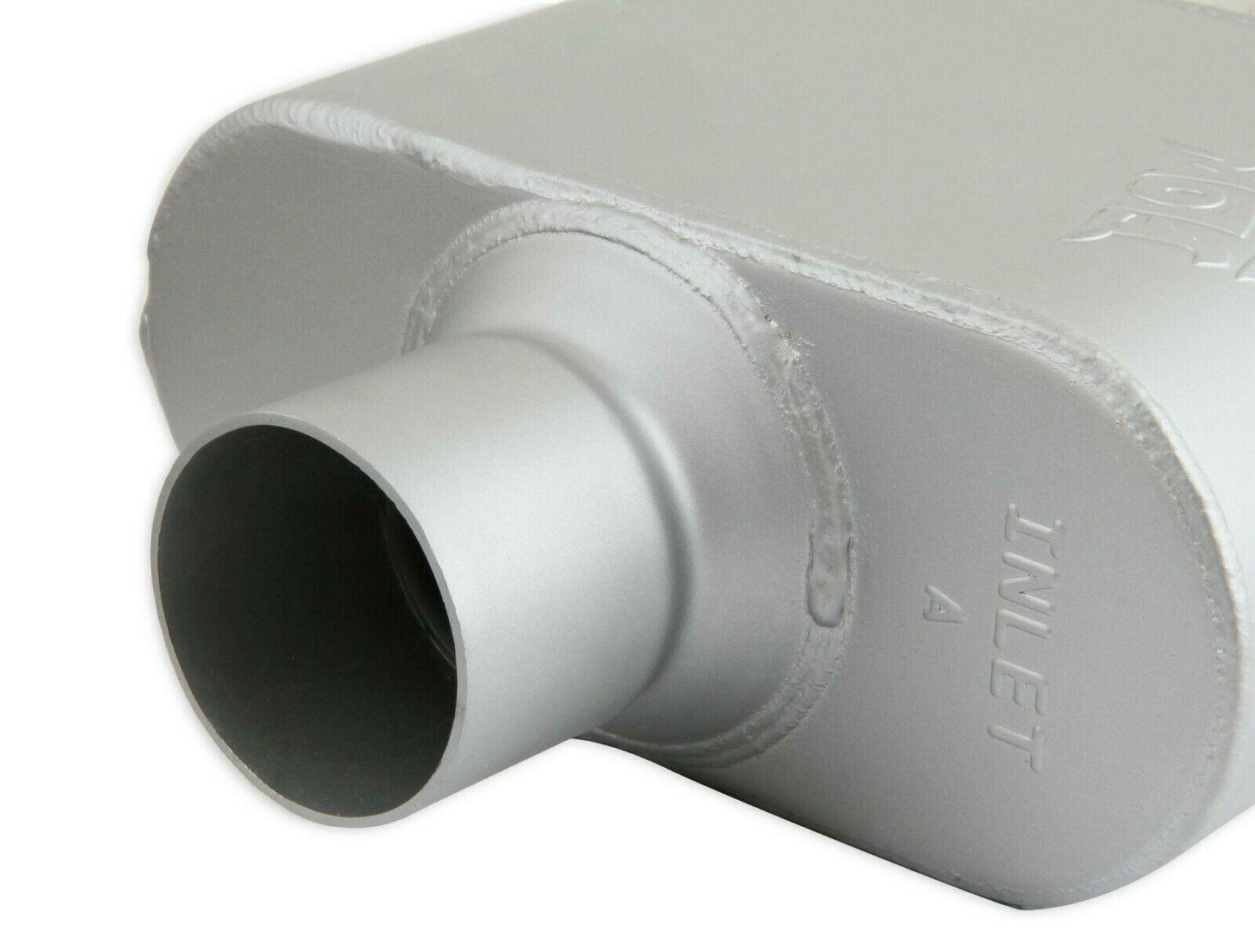 FlowMonster 42510-FM 1-Chamber Muffler Center In/Center Out: 2.500 in - Performance Mufflers Car Part People