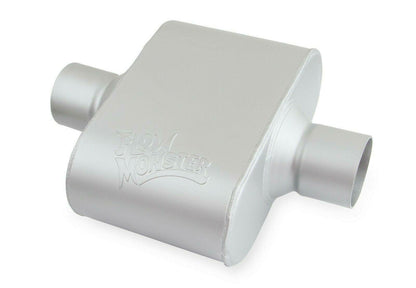 FlowMonster 42510-FM 1-Chamber Muffler Center In/Center Out: 2.500 in - Performance Mufflers Car Part People