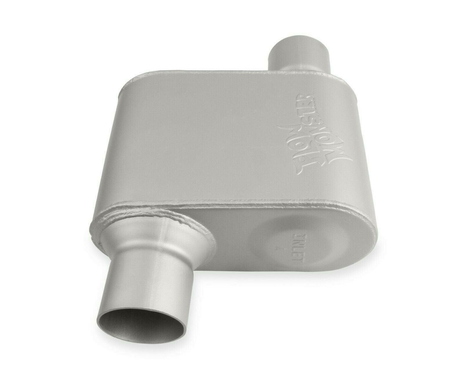 Flowmonster 1-Chamber Muffler 42513-FM 2.50 Offset Inlet / 2.50 Offset Outlet - Performance Mufflers Car Part People