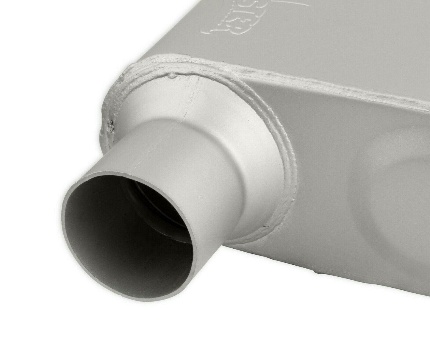 Flowmonster 1-Chamber Muffler 42513-FM 2.50 Offset Inlet / 2.50 Offset Outlet - Performance Mufflers Car Part People