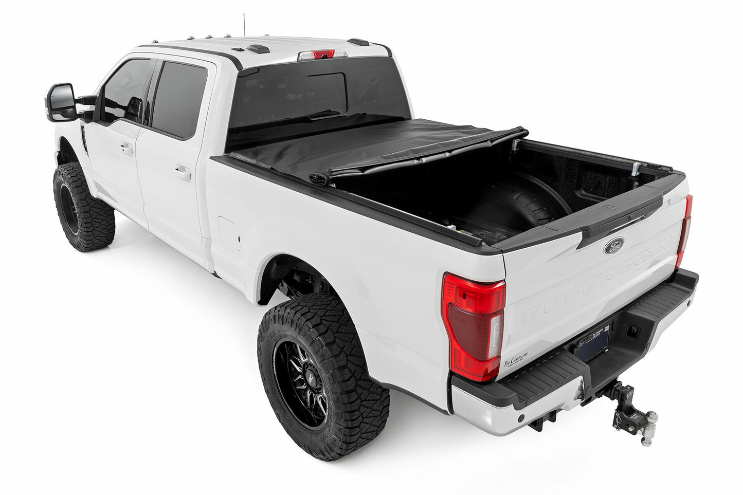 Fits Ford F-250/F-350 SD (17-24) Soft Roll Up Bed Cover; 6'10" Bed; 42517650