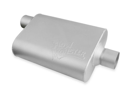 Flowmonster 2-Chamber Muffler 42541-FM 2 Chamber; 2.50 in. Offset Inlet/2.50 in. - Performance Mufflers Car Part People