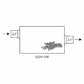 Flowmonster 2-Chamber Muffler 42541-FM 2 Chamber; 2.50 in. Offset Inlet/2.50 in.