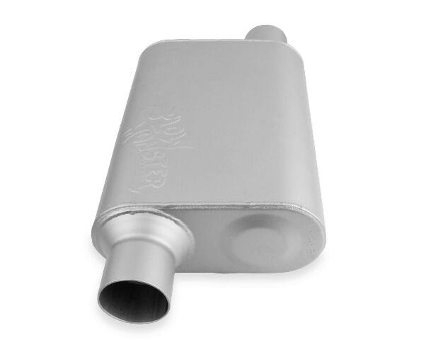 Flowmonster 2-Chamber Muffler 42543-FM 2.50 Offset Inlet / 2.50 Offset Outlet