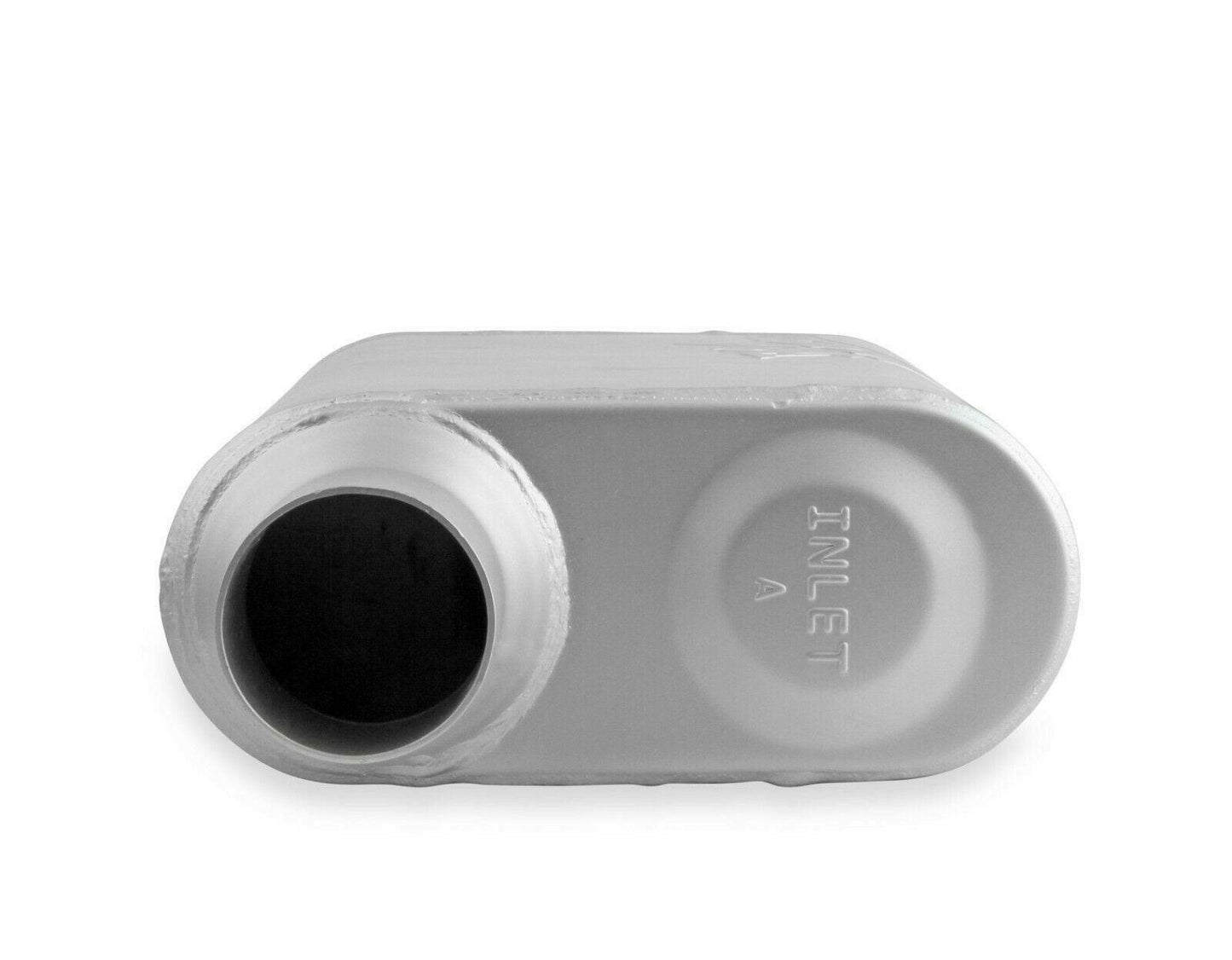 Flowmonster 2-Chamber Muffler 42543-FM 2.50 Offset Inlet / 2.50 Offset Outlet - Performance Mufflers Car Part People