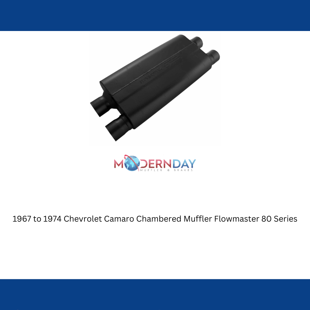 1967 to 1974 Chevrolet Camaro Chambered Muffler Flowmaster 80 Series 42582
