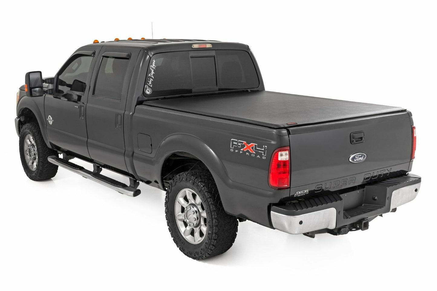 Fits Ford F-250/F-350 SD (99-16) Soft Roll Up Bed Cover; 6'10" Bed; 42599650