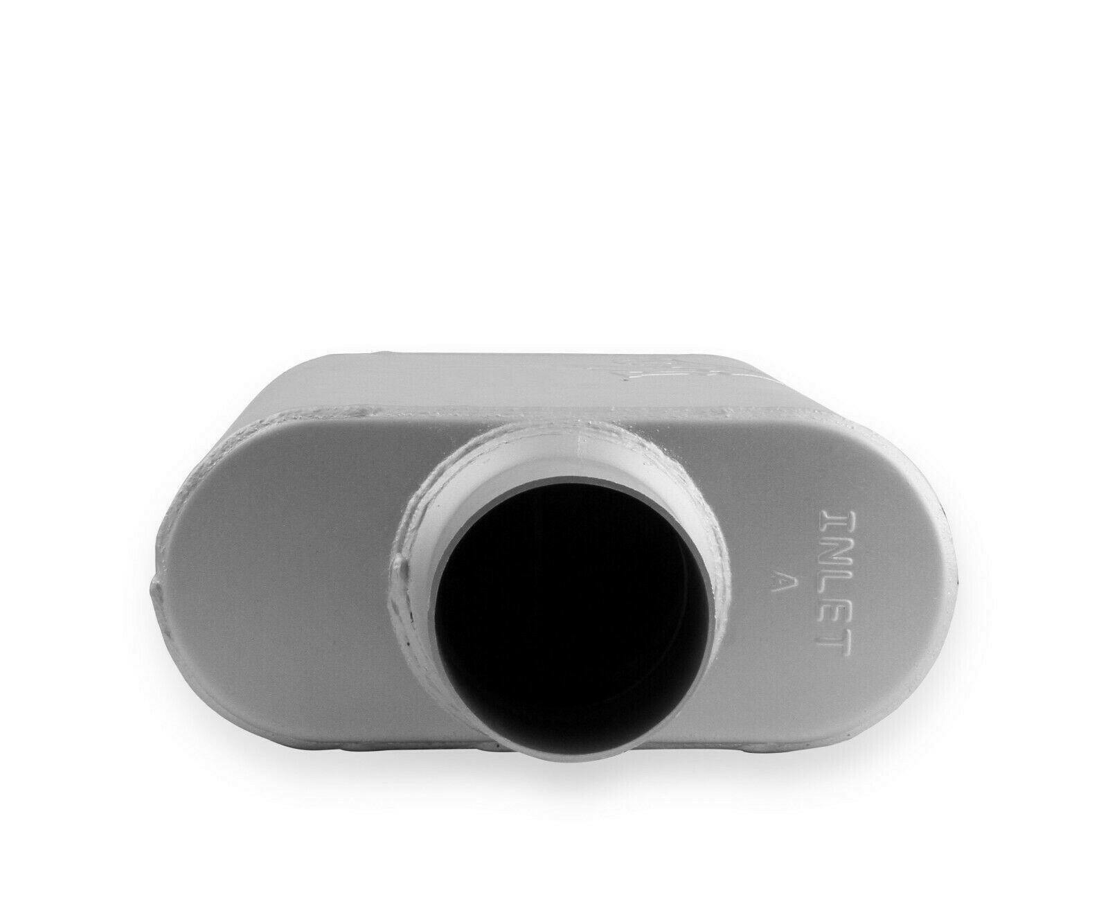 Flowmonster 2-Chamber Muffler 430402-FM 3.00 Center Inlet / 2.50 Dual Outlet - Performance Mufflers Car Part People