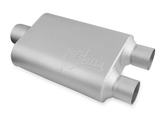 Flowmonster 2-Chamber Muffler 430402-FM 3.00 Center Inlet / 2.50 Dual Outlet - Performance Mufflers Car Part People