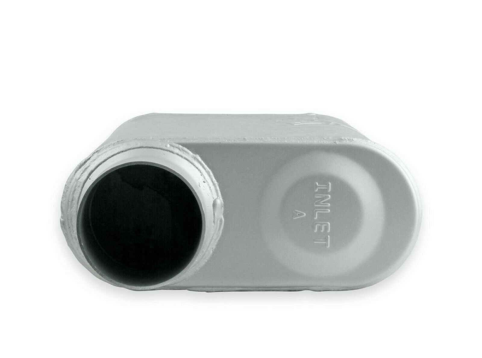 Flowmonster 2-Chamber Muffler 43041-FM 3.00 OFFSET IN / 3.00 CENTER OUT - Performance Mufflers Car Part People