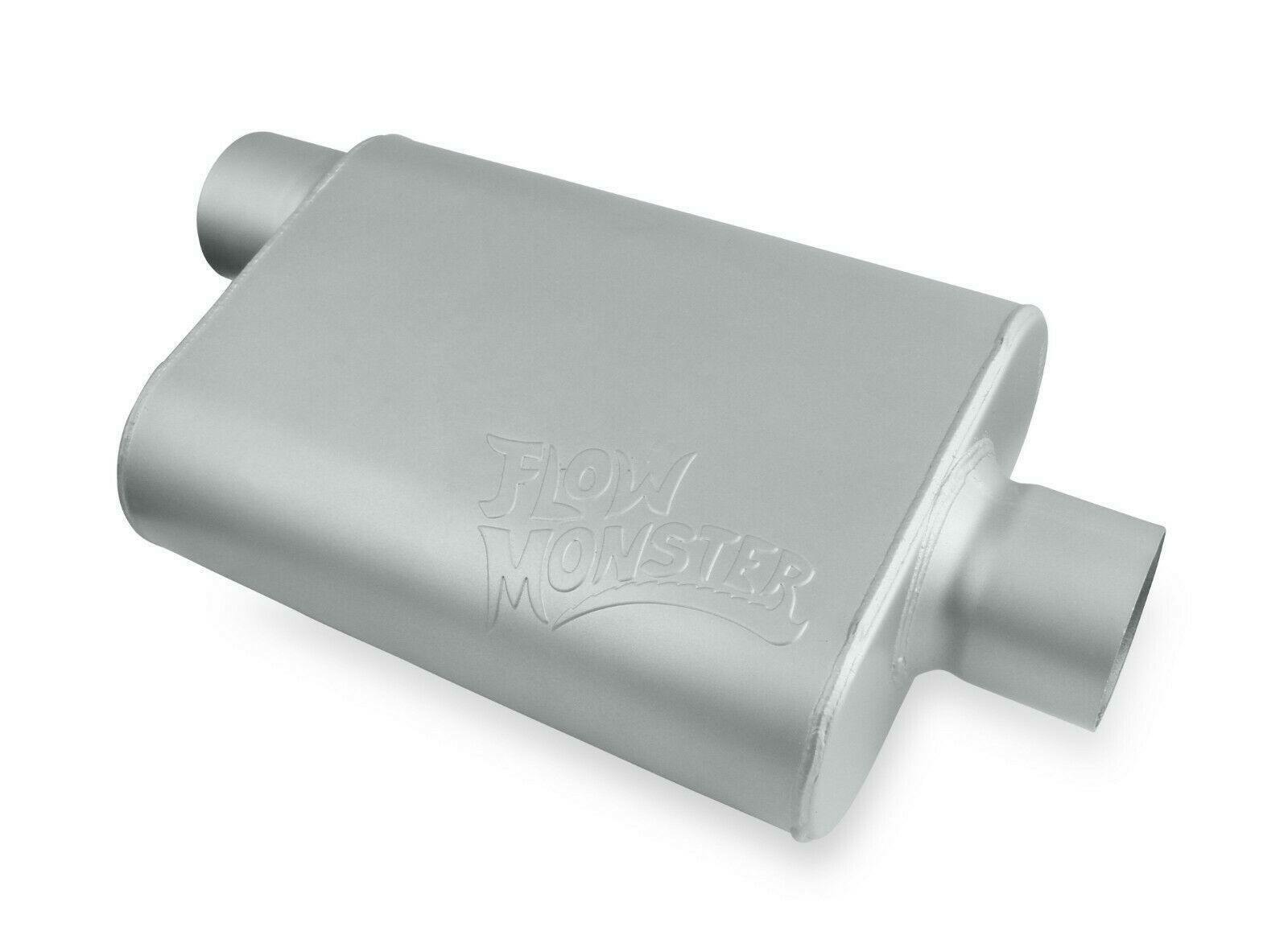 Flowmonster 2-Chamber Muffler 43041-FM 3.00 OFFSET IN / 3.00 CENTER OUT - Performance Mufflers Car Part People