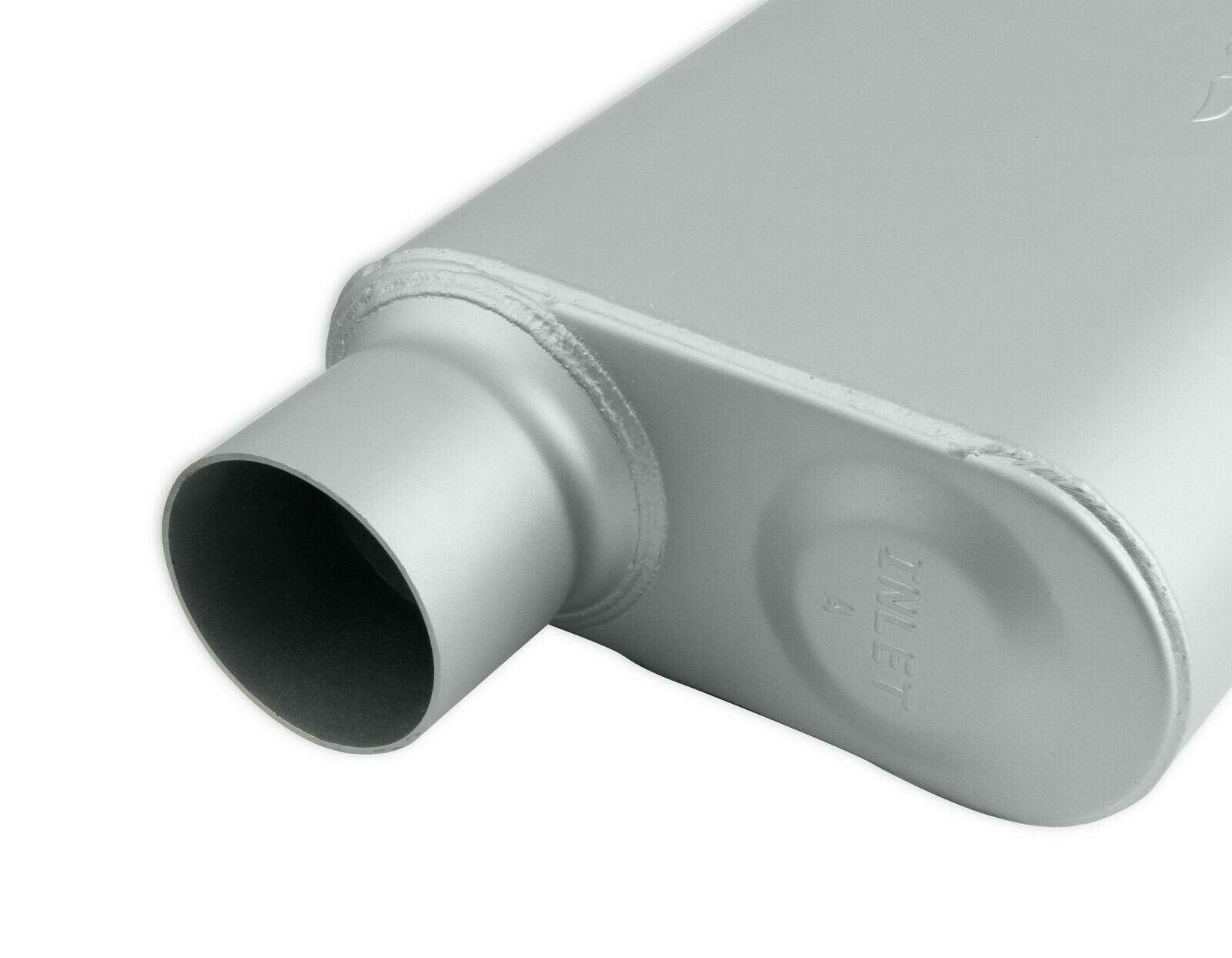 Flowmonster 2-Chamber Muffler 43043-FM 3.00 Offset Inlet / 3.00 Offset Outlet - Performance Mufflers Car Part People