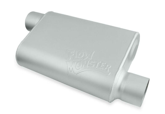 Flowmonster 2-Chamber Muffler 43043-FM 3.00 Offset Inlet / 3.00 Offset Outlet - Performance Mufflers Car Part People