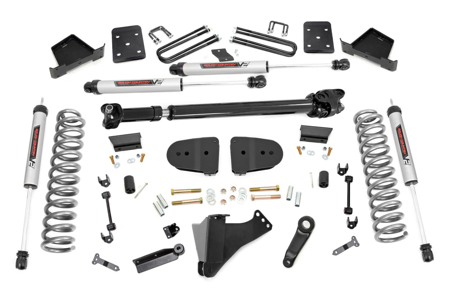 Fits Ford F-250/F-350 SD (2023) 6" Lift Kit; Diesel; No OVLD; FR D/S; V2; 43771