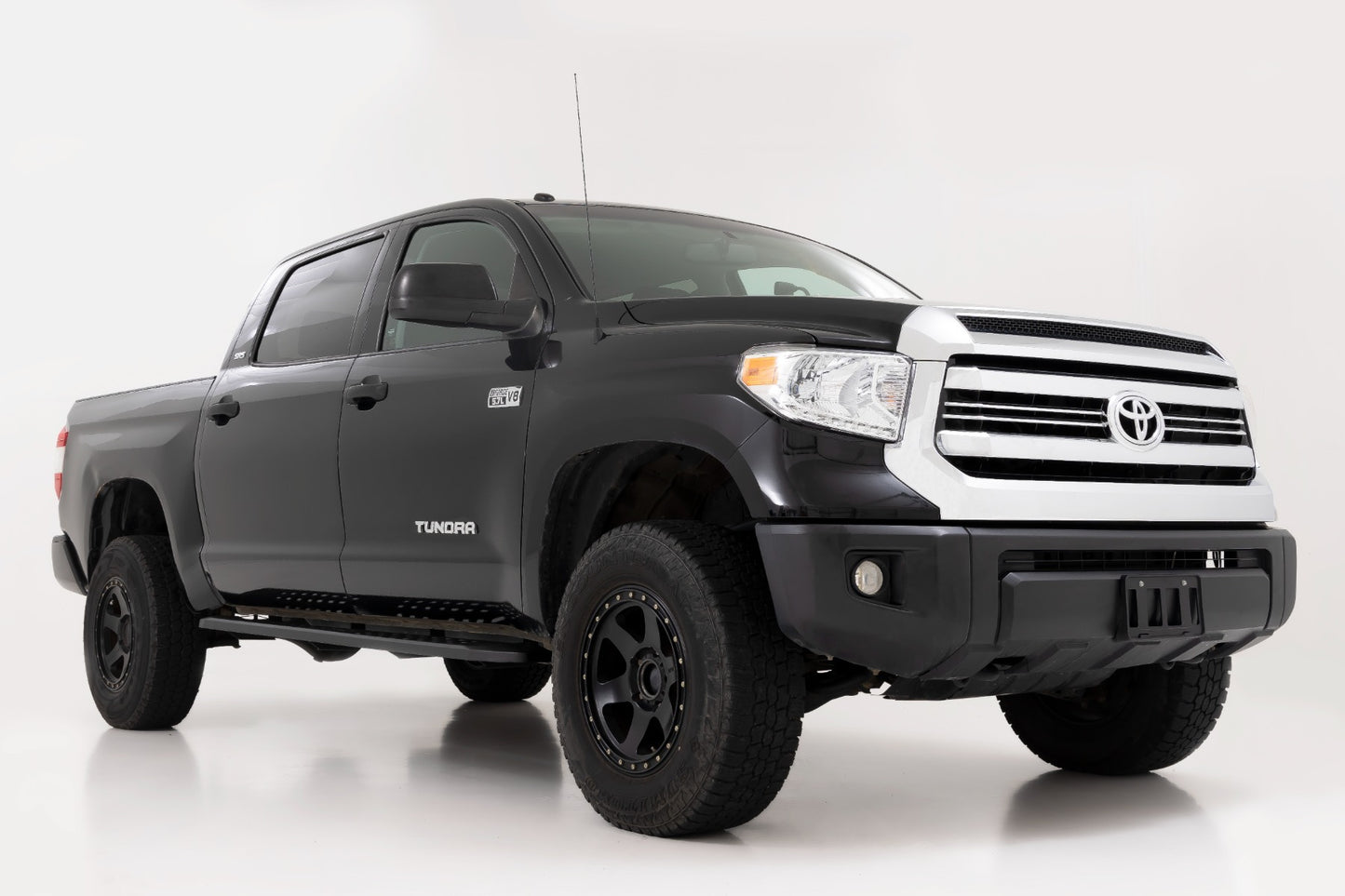 Fits Toyota Tundra 2WD/4WD (2007-2021) RPT2 Running Board; Crew Cab; Black 44006