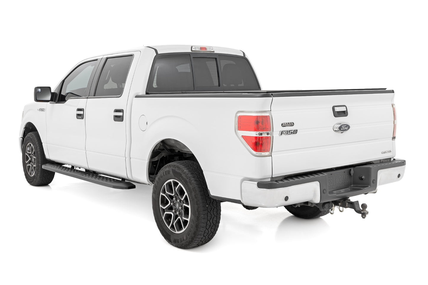 Fits Ford F-150 2WD/4WD (2009-2014) RPT2 Running Board; Crew Cab; Black; 44010