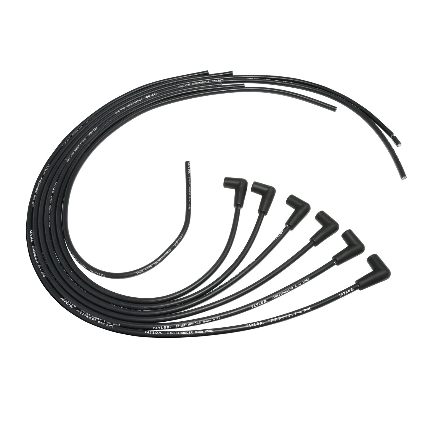 Spark Plug Wire Set Universal 8mm Silicone 90? 500 ohm/ft Street Thunder 50047