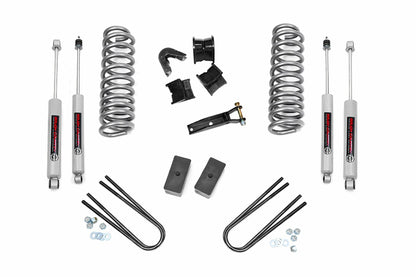 Fits Ford F-100 4WD (1970-1976) 4 Inch Lift Kit; Rear Blocks; 445-70-76.20