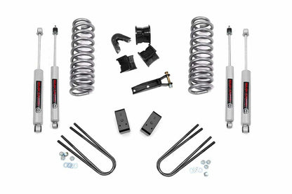 Fits Ford Bronco 4WD (1978-1979) 4 Inch Lift Kit; Rear Blocks; 450.2