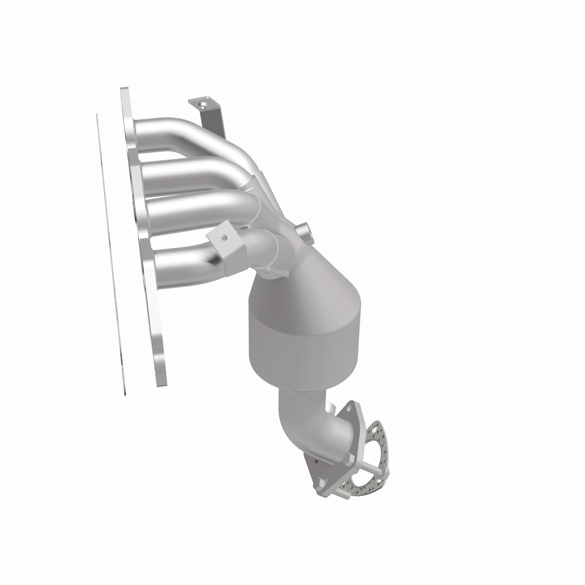 Catalytic Converter with Integrated Exhaust Manifold for HM Grade Federal / EPA Compliant Direct-Fit Manifold Catalytic