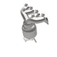96-00 Civic Manifold 1.6L Direct-Fit Catalytic Converter 452029 Magnaflow
