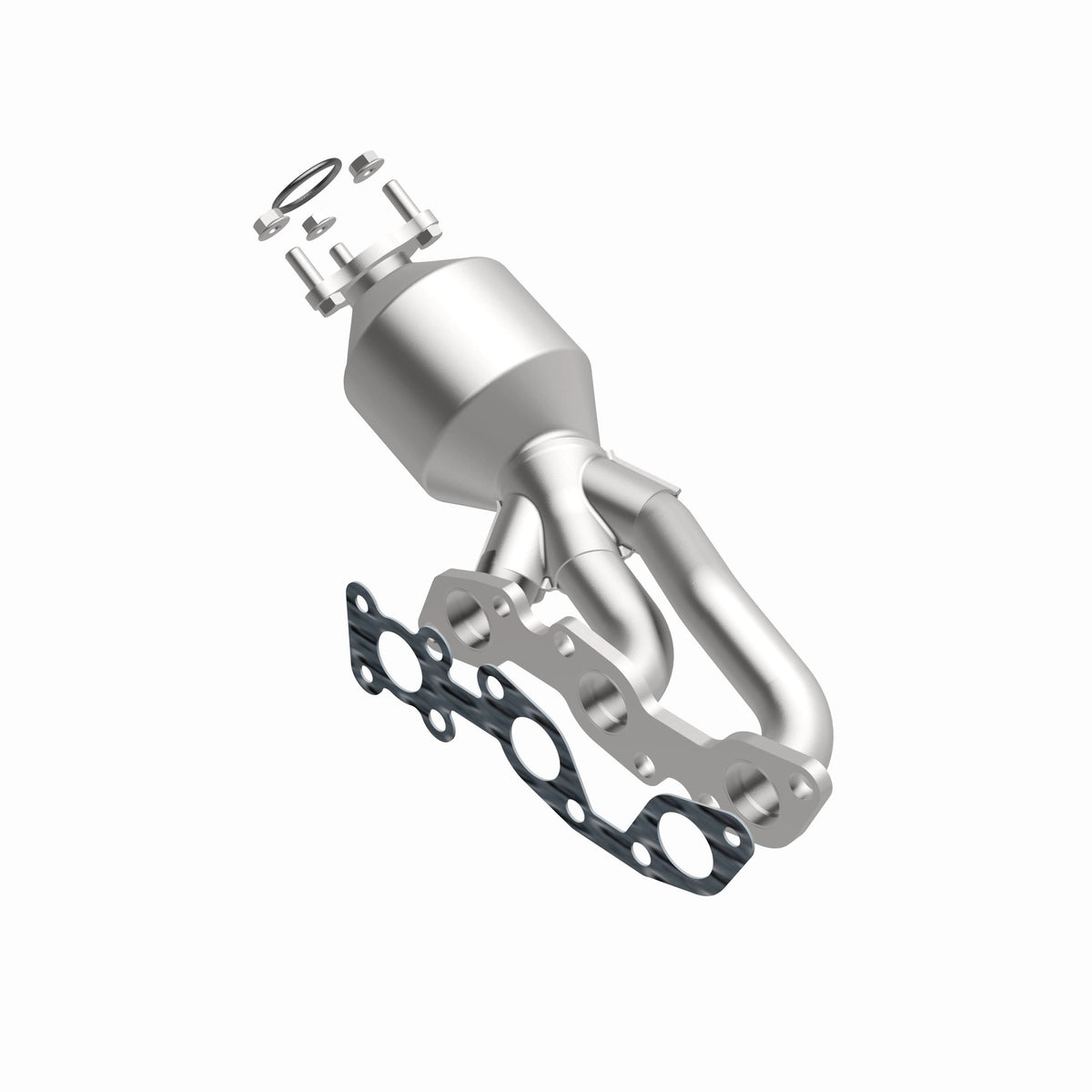 Catalytic Converter with Integrated Exhaust Manifold for HM Grade Federal / EPA Compliant Direct-Fit Manifold Catalytic