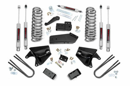 Fits Ford F-150 4WD (1980-1996) 4 Inch Lift Kit; Rear Blocks; 465.2