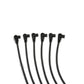 Spark Plug Wire Set Universal 8mm Silicone Spiro Pro 350 ohm/ft Black 72096