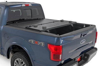 Fits Ford F-150 (15-20) Hard Low Profile Bed Cover; 5'7" Bed; 47220550B