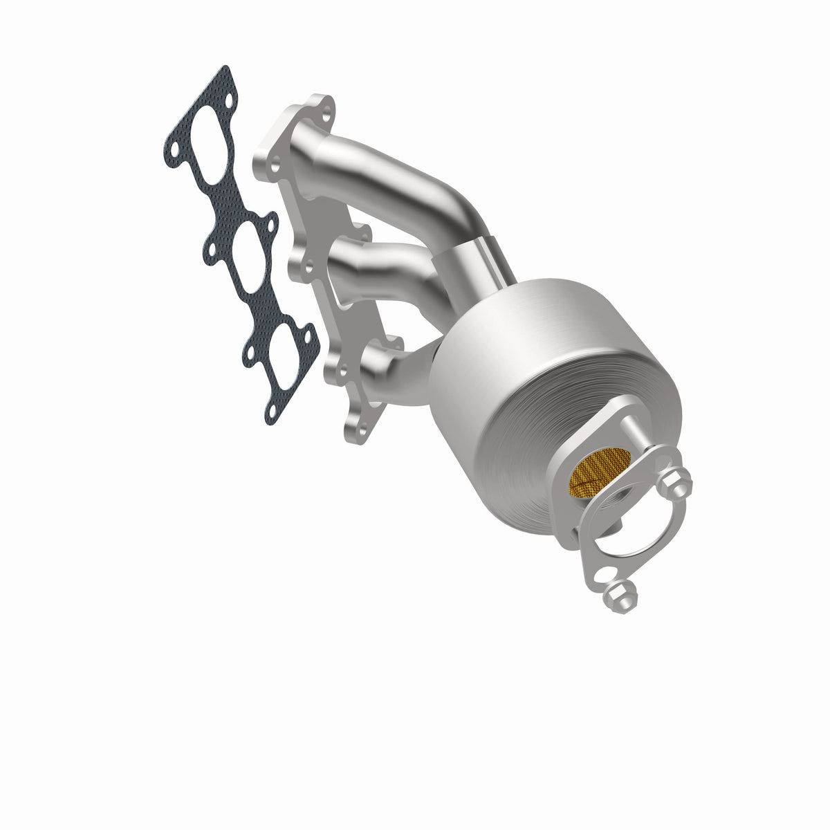 Catalytic Converter with Integrated Exhaust Manifold for HM Grade Federal / EPA Compliant Direct-Fit Manifold Catalytic