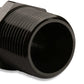 Mr. Gasket Straight -6 AN To 3/8 Inch NPT Adapter - Black - 481666-BL
