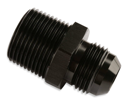 Mr. Gasket Straight -6 AN To 3/8 Inch NPT Adapter - Black - 481666-BL