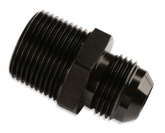 Mr. Gasket Straight -6 AN To 3/8 Inch NPT Adapter - Black - 481666-BL