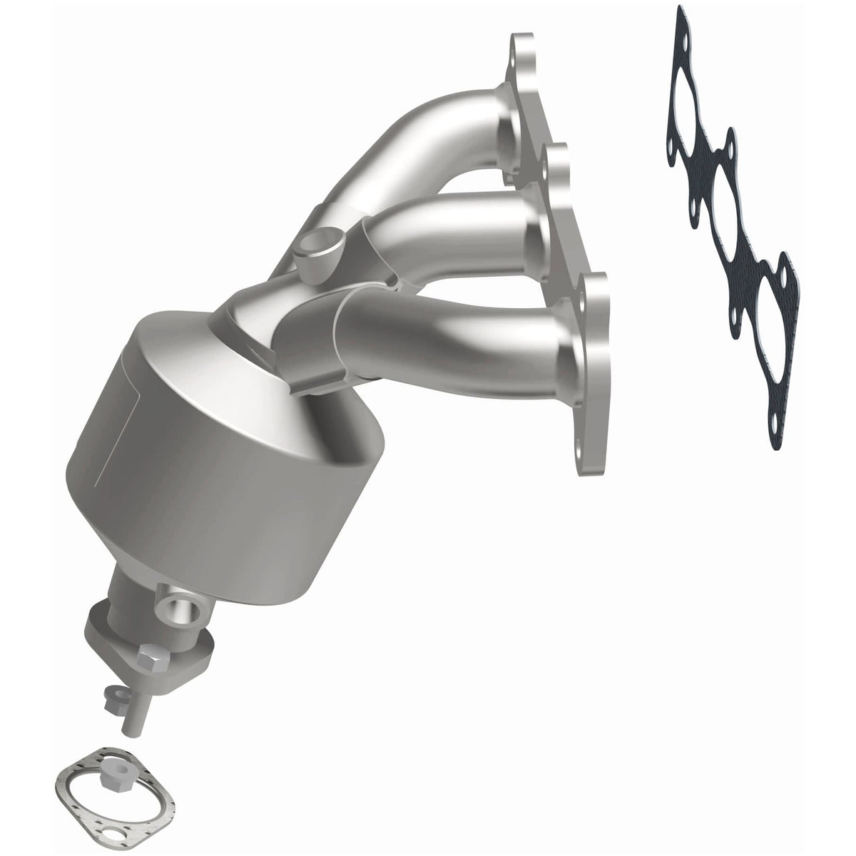 Catalytic Converter with Integrated Exhaust Manifold for HM Grade Federal / EPA Compliant Direct-Fit Manifold Catalytic