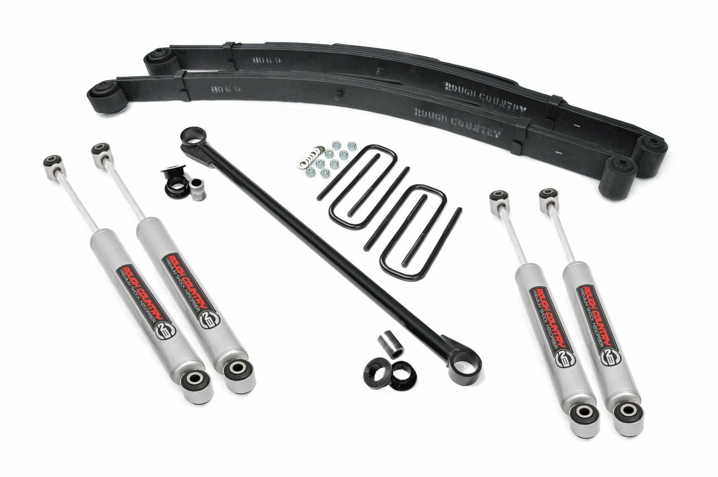 Fits Ford F-250/F-350 SD 4WD (99-04) 2.5" Leveling Kit; Leaf Spring; 489.2