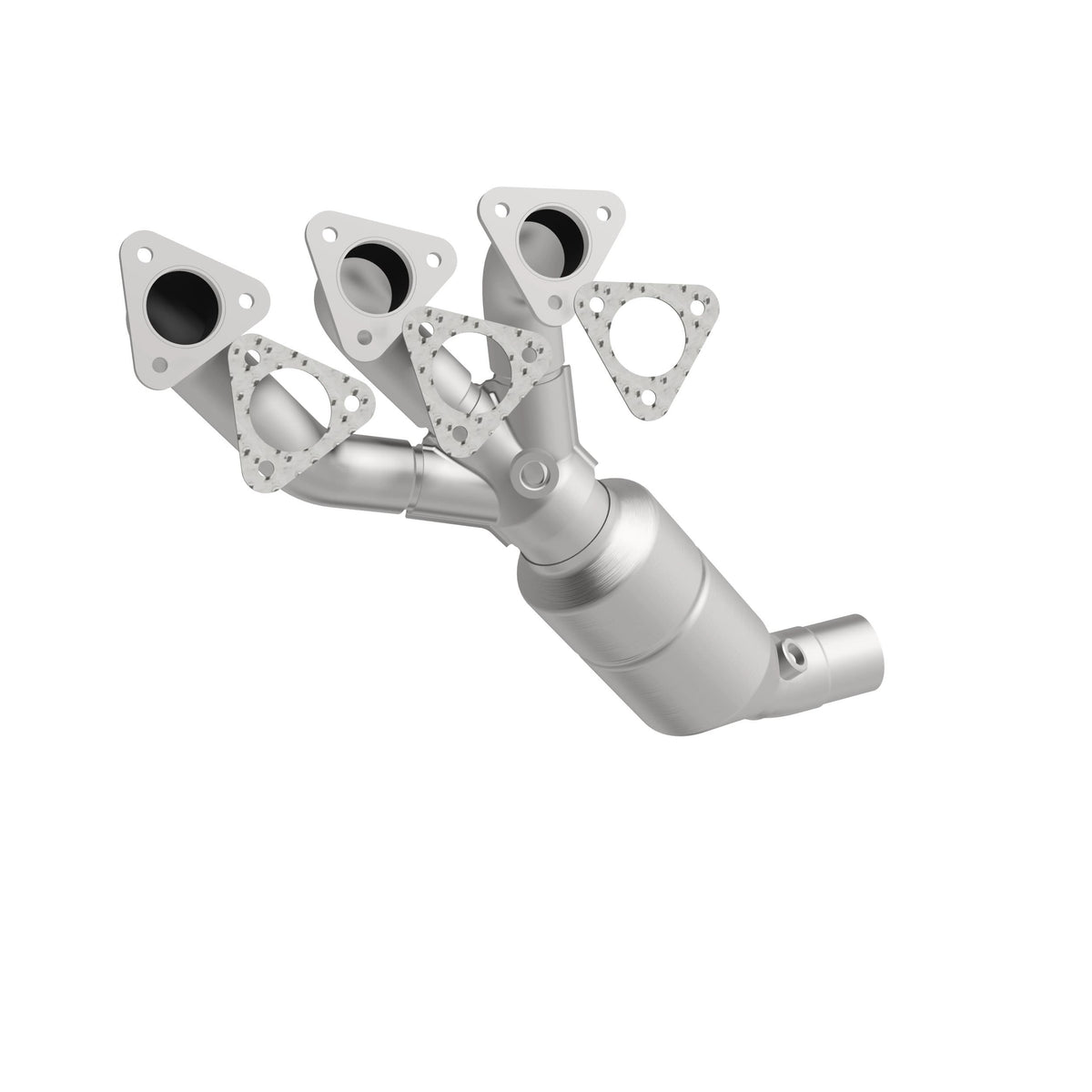 Catalytic Converter with Integrated Exhaust Manifold for HM Grade Federal / EPA Compliant Direct-Fit Manifold Catalytic